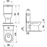Унитаз напольный LAUFEN PRO (без бачка) 8.2495.6.000.000.1